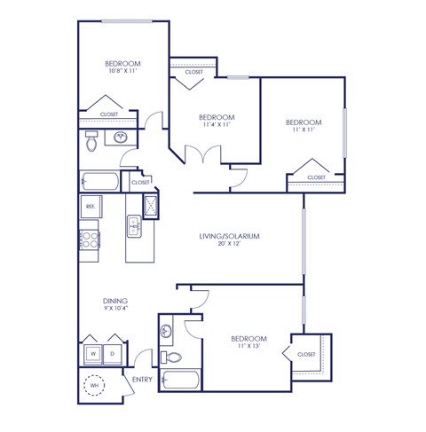 a floor plan of a bedroom house
